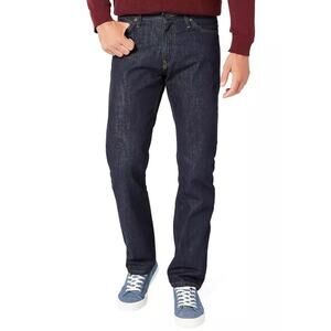 Nautica Mens Jeans Size 40 x 30 Straight Fit Dark Blue Denim Marine Rinse NEW